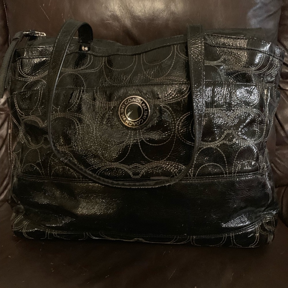 Authentic Coach Patent Leather tote
